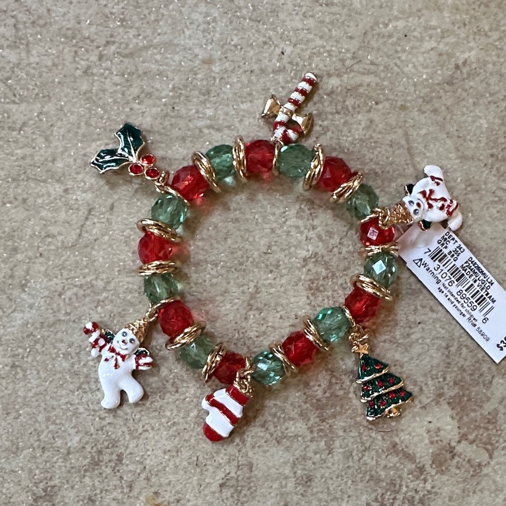 Festive Holiday Charm Bracelet